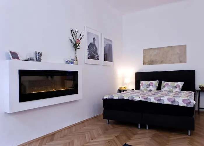 Prague Center Apartment With Fireplace